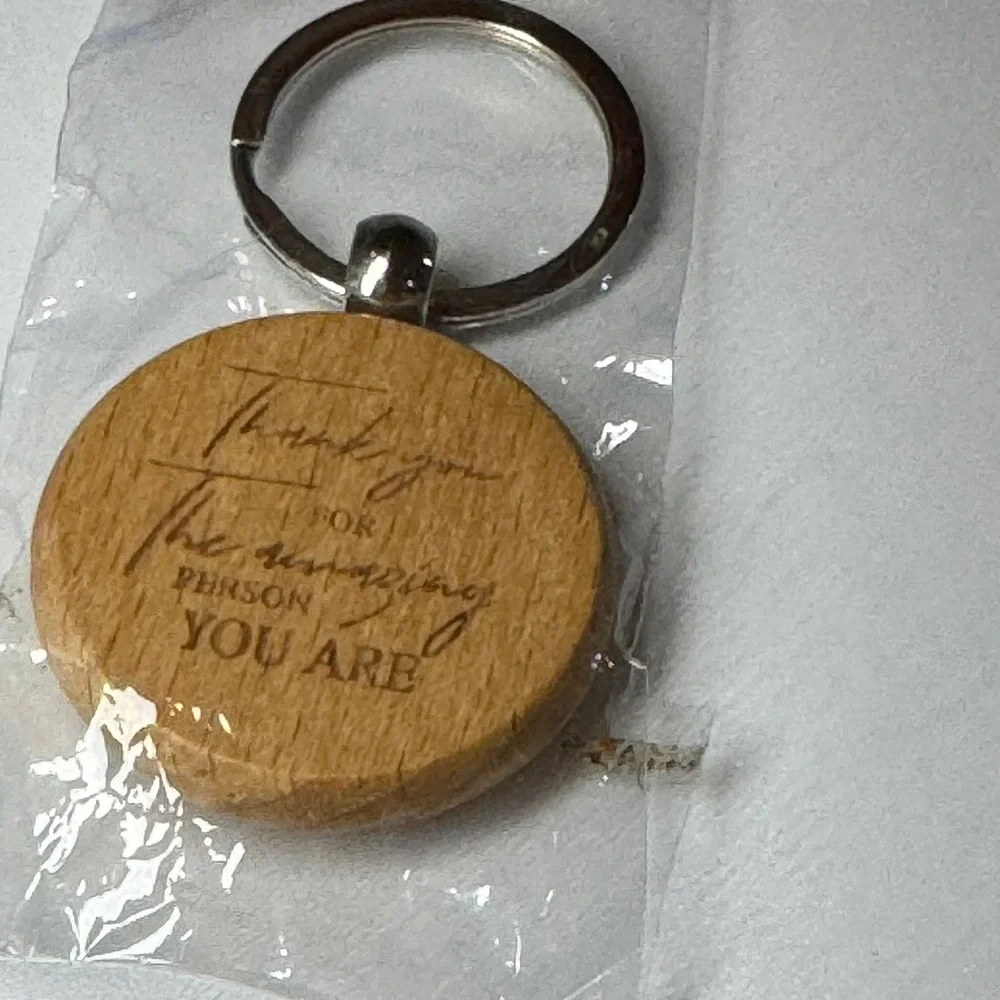 Wooden Keychain‎ Thank You For The Amazing Person You Are Gift